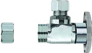 Plumb Pak PP32-1PCLF Transition Valve, 1/2 x 3/8 in Connection, CPVC x Tube, CPVC Body