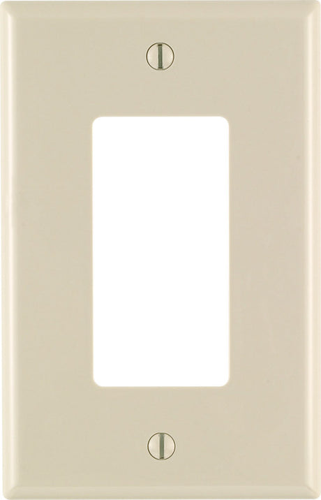 Leviton Light Almond 1 gang Nylon Decorator Wall Plate 1 pk