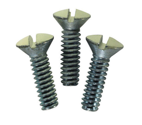 Leviton Ivory Metal Wall Plate Screws 20 pk