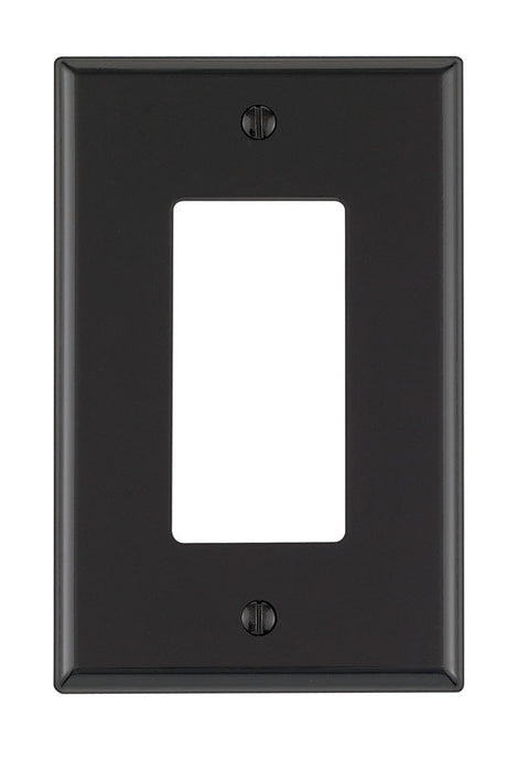 Leviton Black 1 gang Nylon Decorator Wall Plate 1 pk