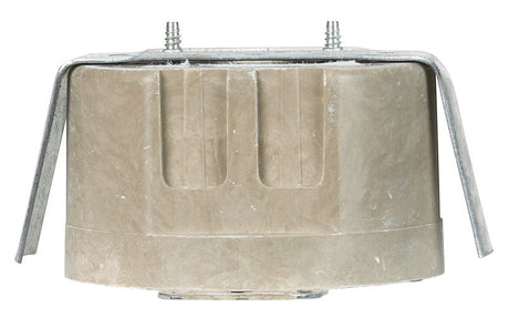 Allied Moulded FiberglasBox Old Work 14 cu in Round Fiberglass 1 gang Outlet Box Beige