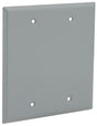 Hubbell 5175-0 Cover, 4-1/2 in L, 4-1/2 in W, Aluminum, Gray, Powder-Coated