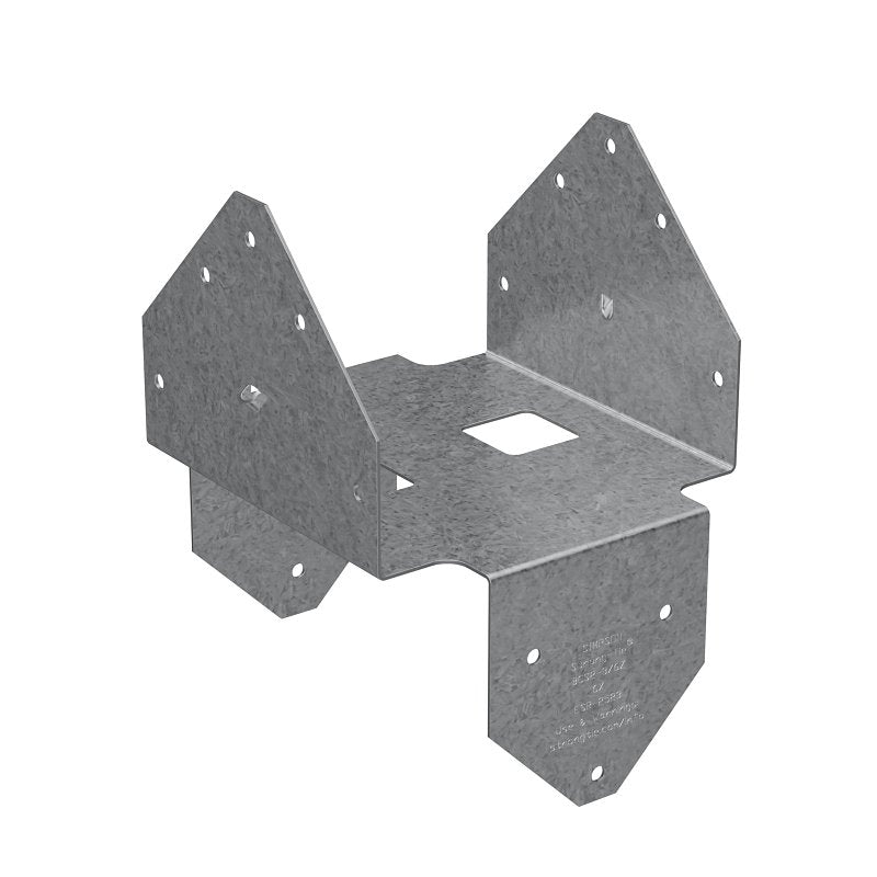 Simpson Strong-Tie BCS BCS2-3/6Z Post Cap, 2 to 3 x 6 in Post/Joist, Steel, ZMAX, Pack of 10