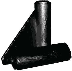 ALUF Plastics RCT-45X Royal Crown Top Liner, 45 gal, Black, 40 x 46 in, Metalocene Blend, 40 in L