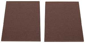 ProSource FE-S307-PS Furniture Pad, Felt Cloth, Brown, 6 x 4-1/2 in Dia, 4-1/2 in W, 5/64 in Thick, Square