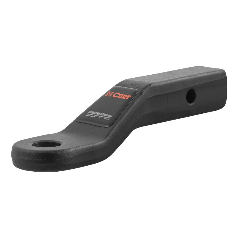 Curt 45340 Ball Mount, 8-1/2 in L, 2 in Drop, 1 in Rise, Class 5 Hitch, Steel, Carbide
