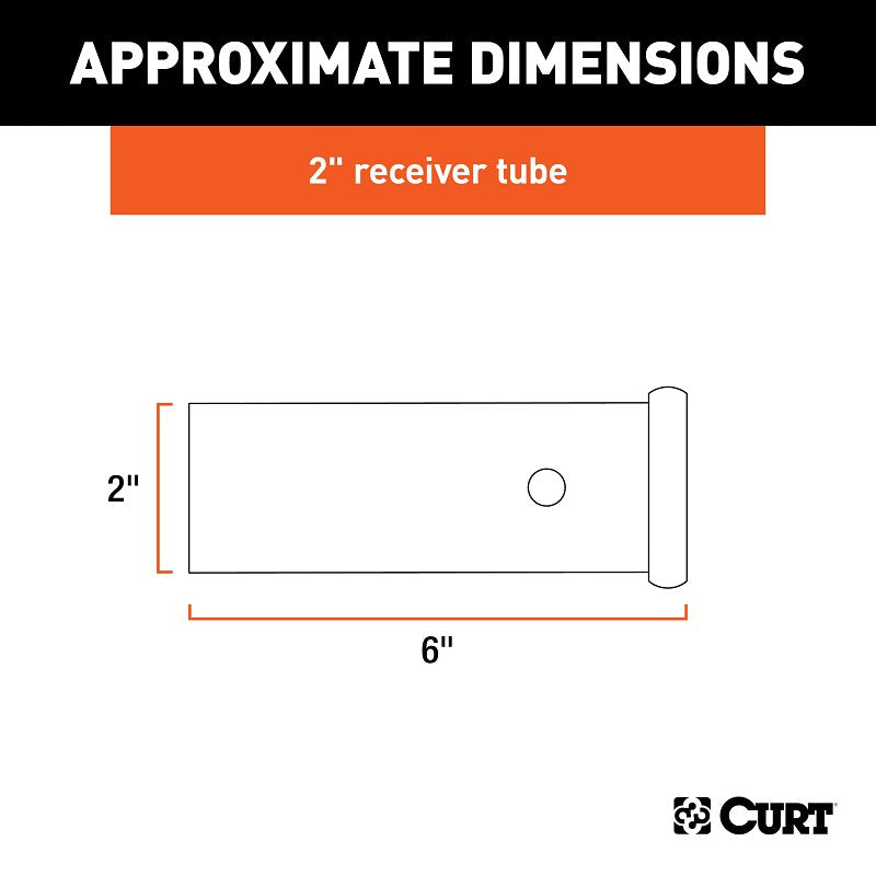 Curt 49060 Receiver Tubing, Steel