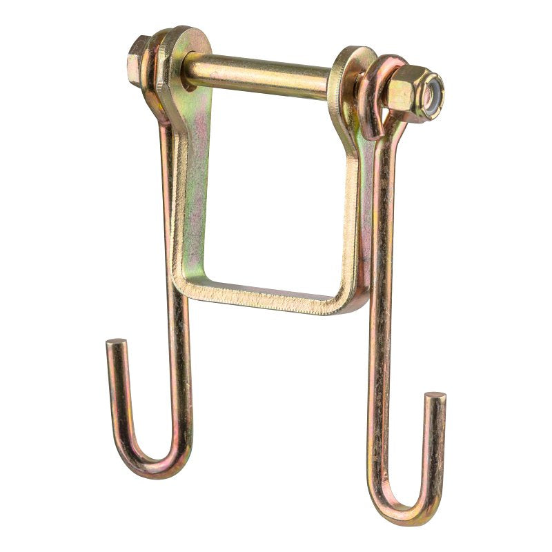 Curt 45806 Trailer Safety Chain Holder Bracket, Carbon Steel, Zinc