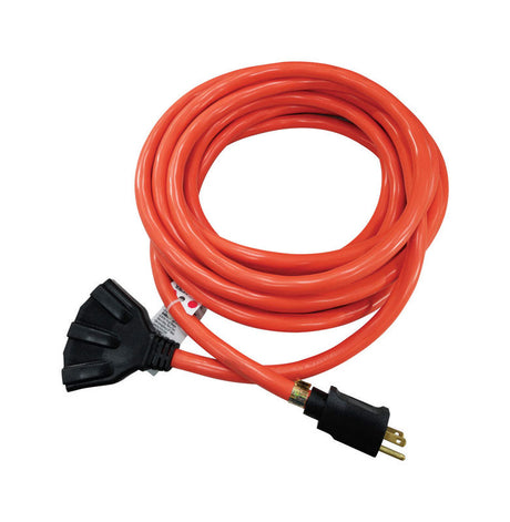 Ace Indoor or Outdoor 25 ft. L Orange Triple Outlet Cord 12/3 STW
