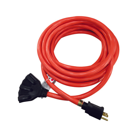 Ace Indoor or Outdoor 25 ft. L Orange Triple Outlet Cord 12/3 STW