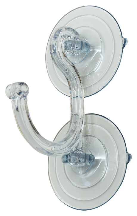 Adams 5750-86-5034 Heavy-Duty Suction Cup Hook, Polycarbonate, Clear, Pack of 6