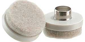 Shepherd Hardware 9933 Furniture Pad, Round, 7/8 in Dimensions, Felt Cloth, Almond, 8 PK