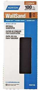 Norton 04746 Sandpaper, 11-1/4 in L, 4-3/16 in W, P100 Grit, Medium, Silicone Carbide Abrasive