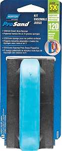 Norton ProSand 82088 Sanding Sponge, 4-1/2 in L, 2-11/16 in W, 120 Grit, Medium