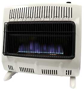 Mr. Heater MHVFDF30BFT Series Vent-Free Blue Flame Heater, 1000 sq-ft Heating Area, 20 lb Fuel Tank, 30,000 Btu