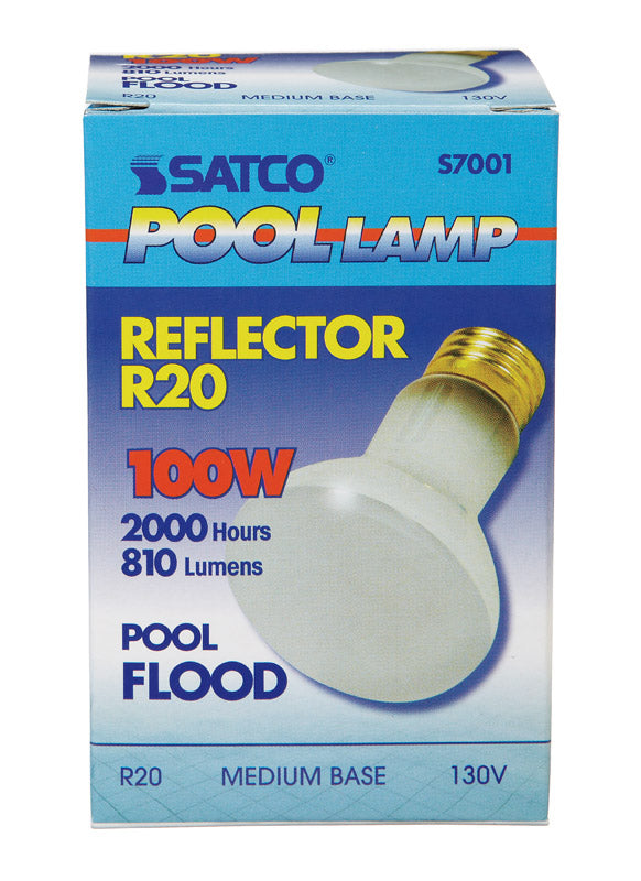 Satco 100 W R20 Floodlight Incandescent Bulb E26 (Medium) Soft White 1 pk