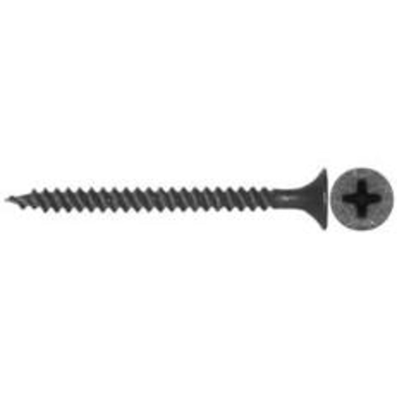 Reliable RzR Series DS6114J Screw, 1-1/4 in L, Fine, Full Thread, Flat Head, Phillips Drive, Type S Point, Steel, 500 BX