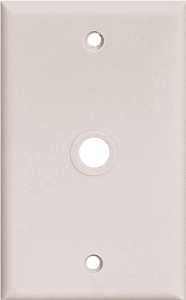 Eaton Wiring Devices PJ11 PJ11W Wallplate, 4-1/2 in L, 2-3/4 in W, 1 -Gang, Polycarbonate, White, High-Gloss