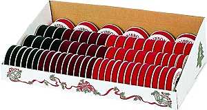 Holidaytrims 7412 Ribbon Velvet Assortment, Red