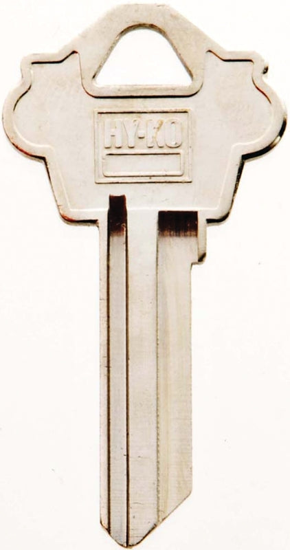 Hy-Ko 11010WK2 Key Blank, Brass, Nickel, For: Weslock House Locks and Padlocks, Pack of 10