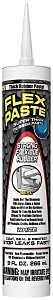 Flex Paste PFSWHTR10 Rubberized Adhesive, White, 9 oz, Cartridge