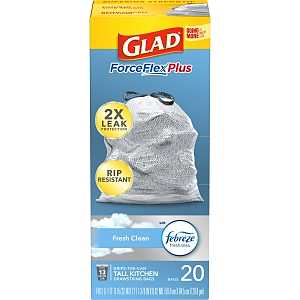 BAG TRASH FRSH CLN SCNT XL 20G, Pack of 6