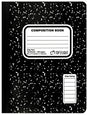 Top Flight MB100 Series 4511923 Marbled Composition Book, 100-Sheet, Sewn Binding, Pack of 6