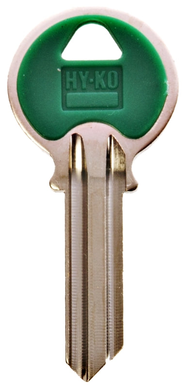Hy-Ko 13005Y1 Color Head Key, Nickel, Brass/Plastic, Pack of 5