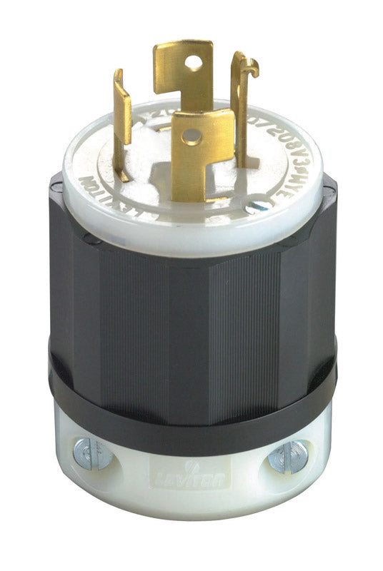 Leviton Industrial Nylon Non-Grounding Plug Non-NEMA 4 Pole 4 Wire