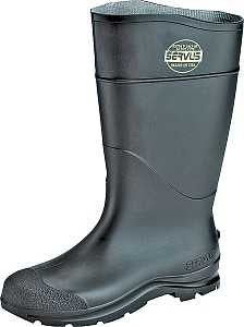 Servus 18822-10 Non-Insulated Knee Boots, 10, Black, PVC Upper, Insulated: No