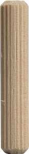 Waddell 876F DP-10 Dowel Pin, 3/8 in Dia, 2 in L, Hardwood, Pack of 10