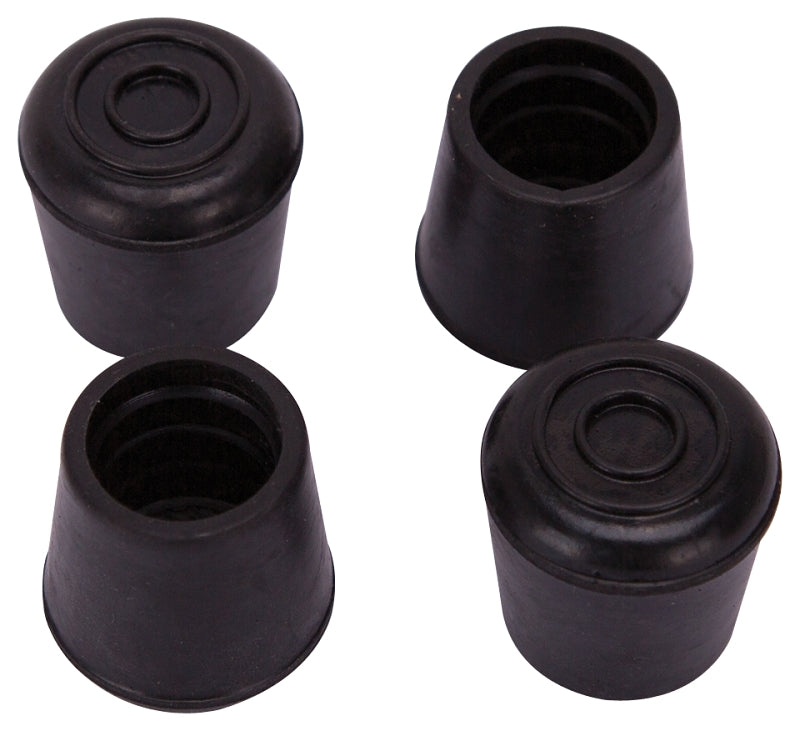 ProSource FE-50635-B Furniture Leg Tip, Round, Rubber, Black, 7/8 in Dia, 1.37 in H, Pack of 16