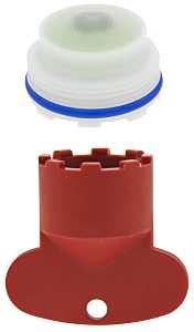 Plumb Pak PP800-218LF Junior Size Faucet Aerator, M21.5 x 1, Plastic, 1.5 gpm