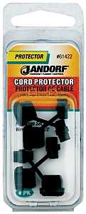 Jandorf 61422 Cord Protector, For: 18/2 Flat Black Cross Section Wire, Nylon, Black