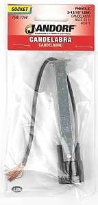 Jandorf 60471 Lamp Socket, 3.81 in W Dimensions, 125 V, 75 W, Phenolic Housing Material, Black