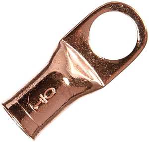 Jandorf 60772 Electrical Lug, 1/0 AWG Wire, 1/2 in Stud, Copper Contact, Brown