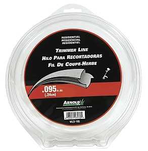 Arnold WLS-195 Trimmer Line, 0.095 in Dia, 220 ft L, Nylon