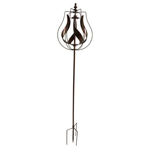 Meadow Creek Bronze Iron 64 in. H Tulip Outdoor Spinner