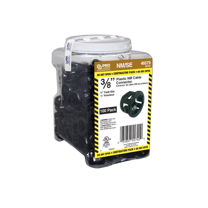 Sigma Engineered Solutions ProConnex NM Cable Cable Connector 1/2 in. D 100 pk