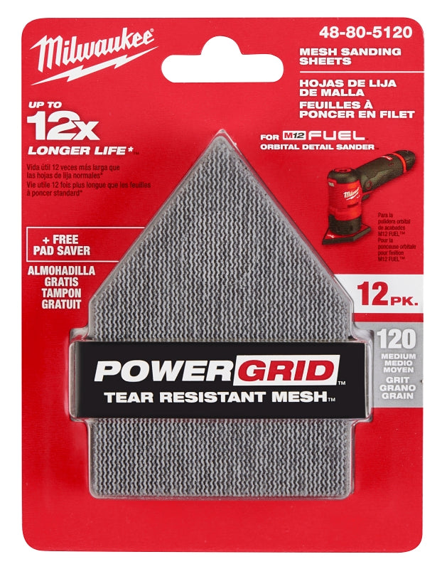 SHEET SANDING ORBIT MESH 120G, Pack of 3