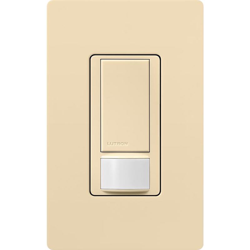 Lutron Maestro Occupancy 2 amps Single Pole Motion Sensor Switch Ivory 1 pk