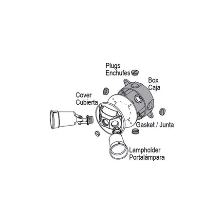 Sigma Engineered Solutions New Work 16 cu in Round Die-Cast Metal Weatherproof Box Gray