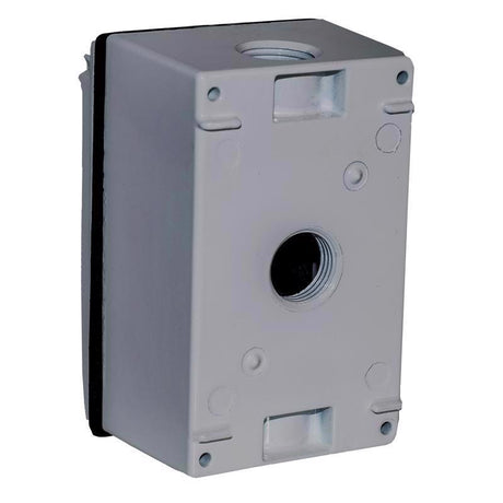 Sigma Engineered Solutions Rectangle Die-Cast Metal 1 gang 4.58 in. H X 2.83 in. W Duplex Outlet Kit