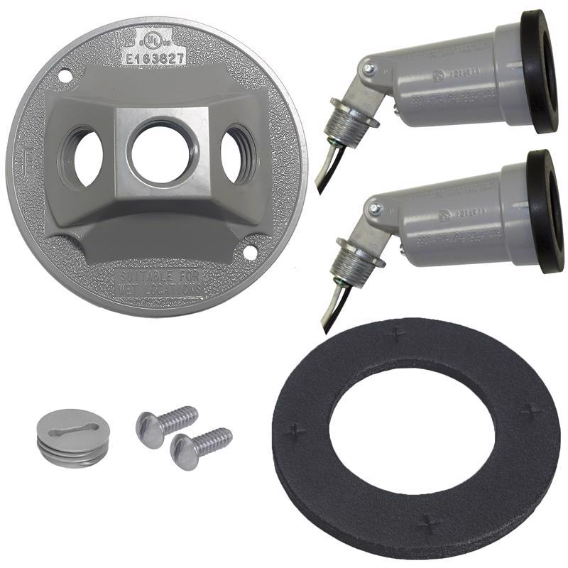 Sigma Engineered Solutions Switch Controlled Gray Lamp Holder Kit Hardwired