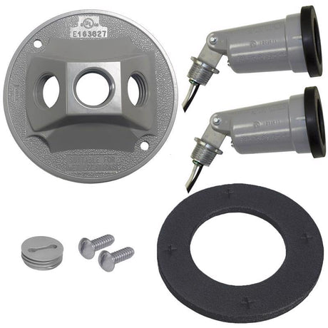 Sigma Engineered Solutions Switch Controlled Gray Lamp Holder Kit Hardwired