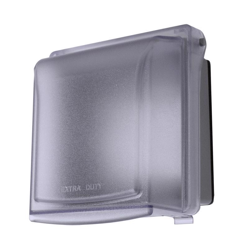 Sigma Engineered Solutions Rectangle Plastic 2 gang 6.02 in. H X 5.53 in. W Weatherproof Cover
