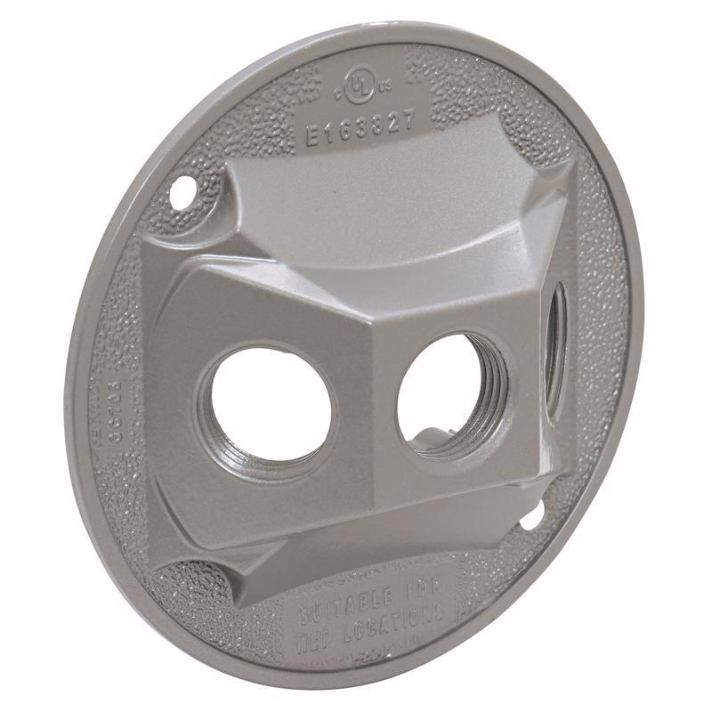 Sigma Engineered Solutions Round Die-Cast Metal 4.13 in. H X 4.13 in. W Lampholder Cover