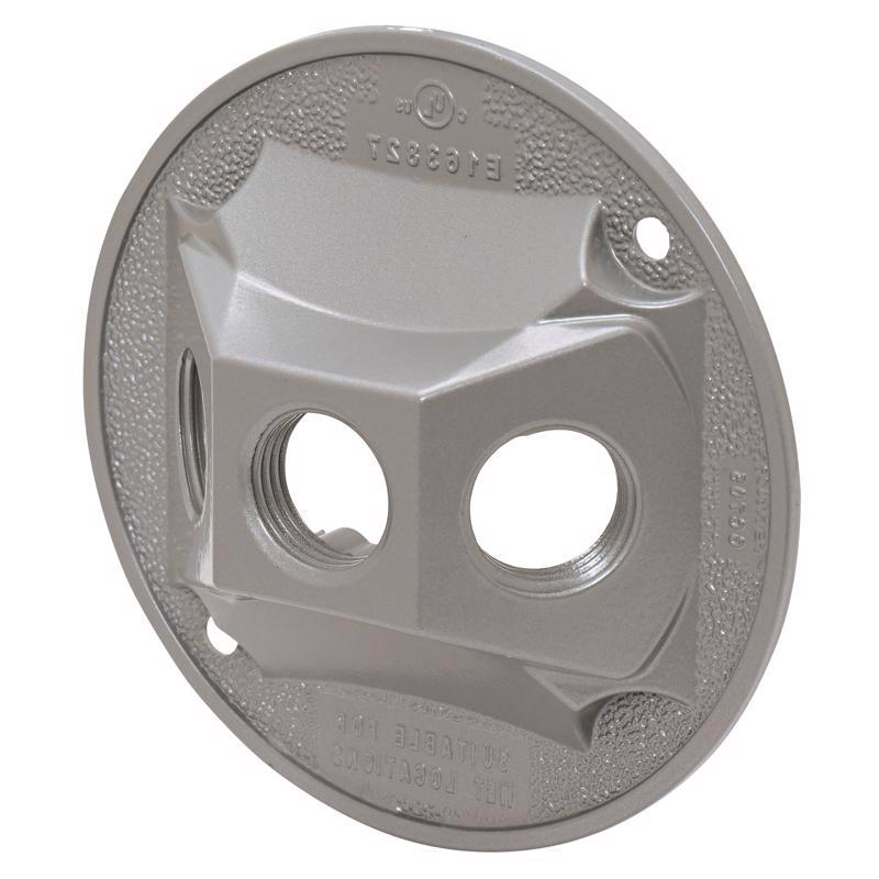 Sigma Engineered Solutions Round Die-Cast Metal 4.13 in. H X 4.13 in. W Lampholder Cover