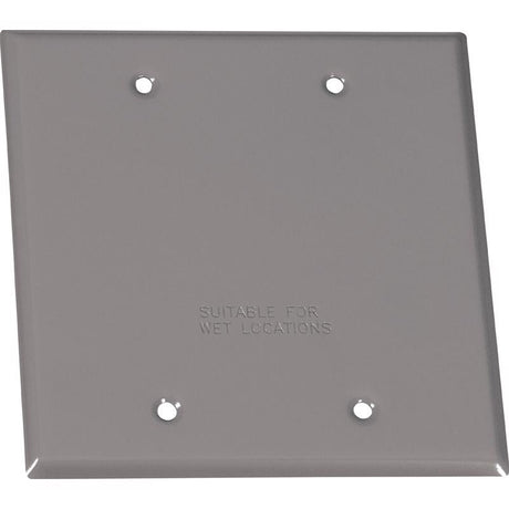 Sigma Engineered Solutions Square Stamped Steel 2 gang 4.49 in. H X 4.49 in. W Flat Box Cover