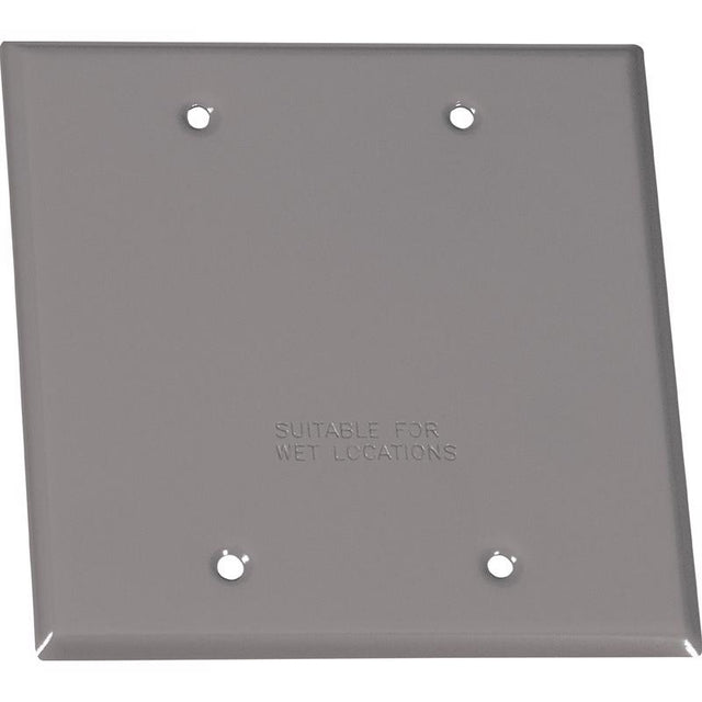 Sigma Engineered Solutions Square Stamped Steel 2 gang 4.49 in. H X 4.49 in. W Flat Box Cover